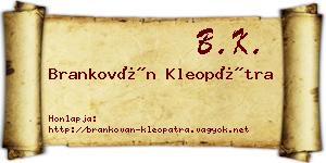 Brankován Kleopátra névjegykártya
